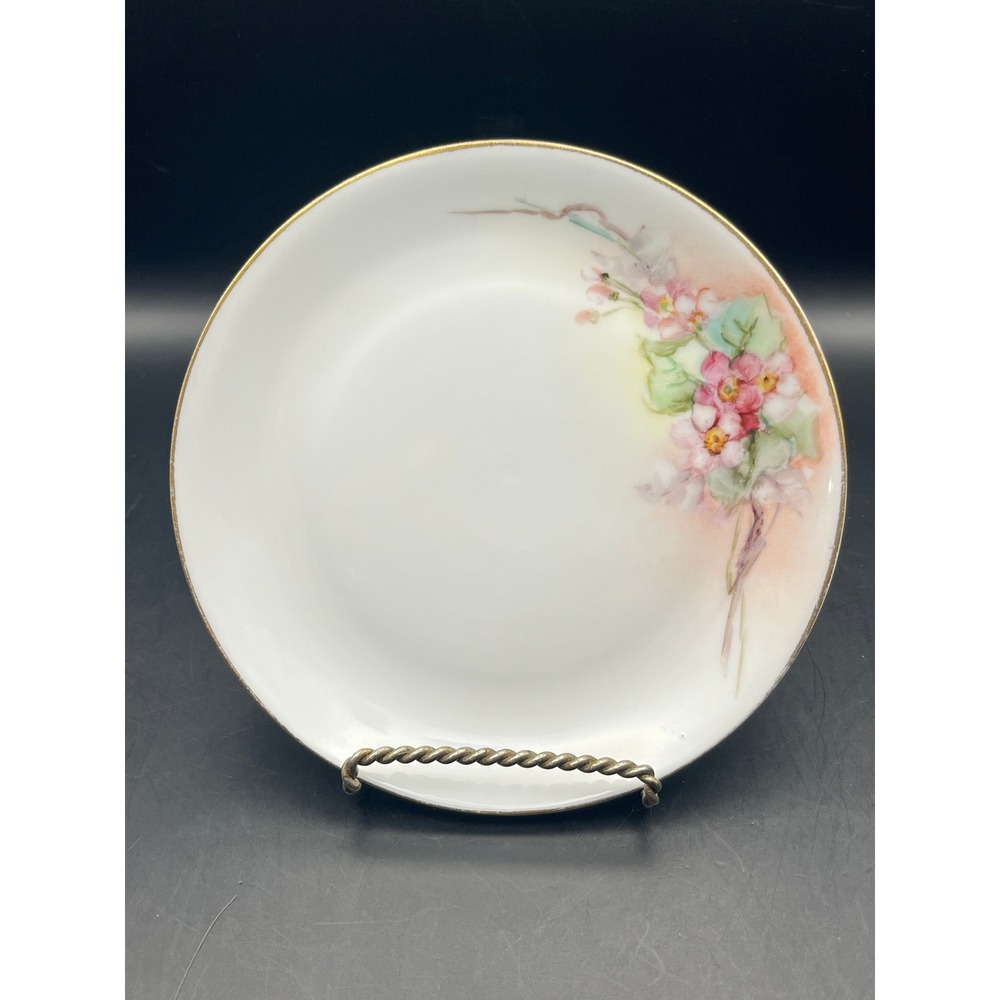 Hutschenreuther Selb Bavaria Floral Plate Spicer Studio Hand Painted Decor 6"